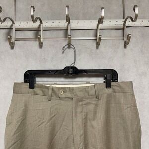 Bernard Zins Pants Men 34X30 Beige France Cloud Wool Academia Designer Luxury